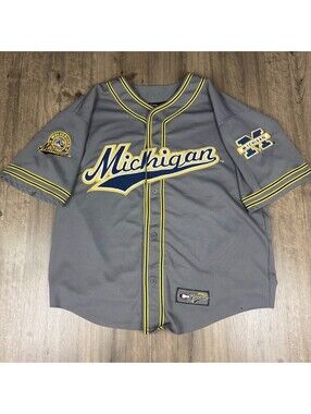 Vintage Michigan Wolverines Colosseum Athletics Baseball Jersey Mens XL/XXL NCAA
